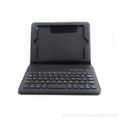 Bluetooth Keyboard with PU Leather Case for iPad Mini Keyboard Case Black